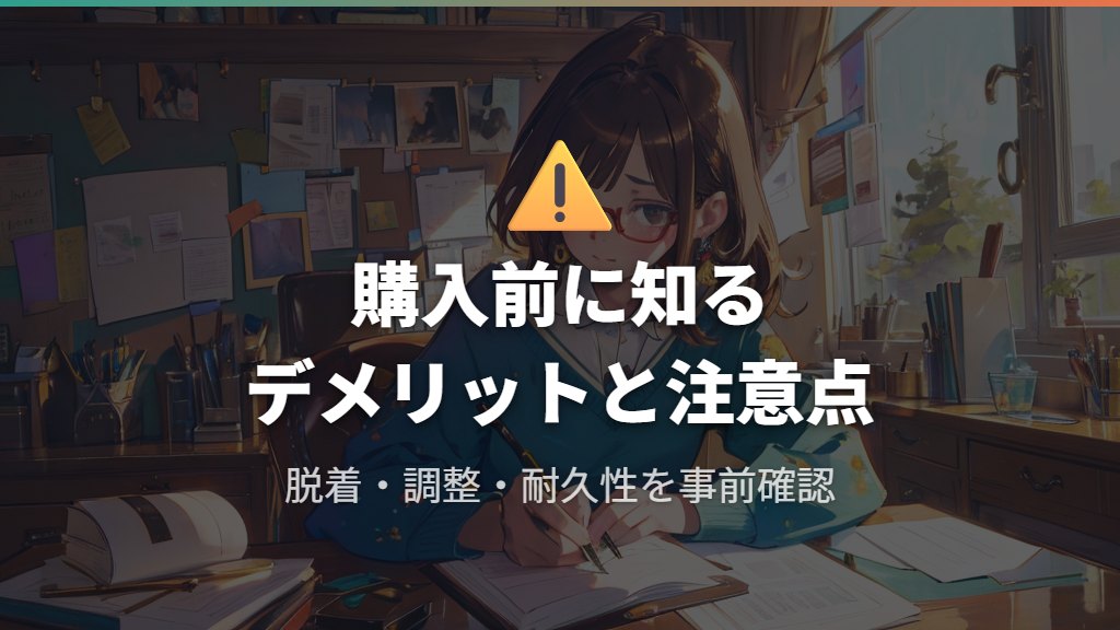 購入前に確認したいデメリットと注意点