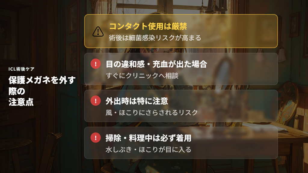 保護メガネをつけ忘れた・外出時につけたくない場合のリスク