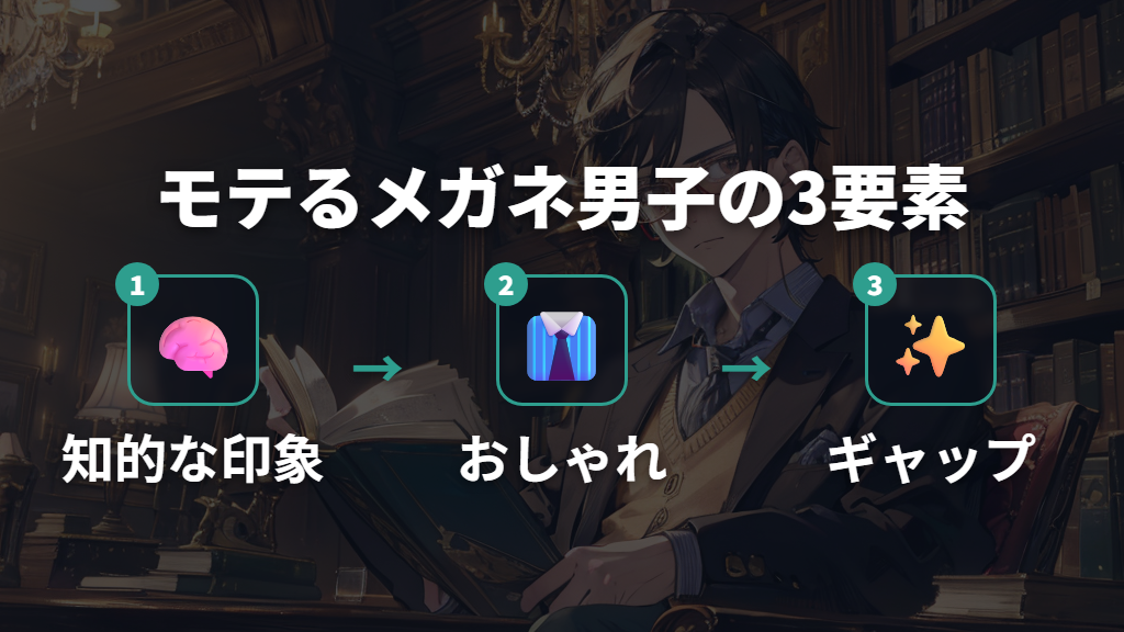 モテるメガネ男子の3つの特徴と魅力