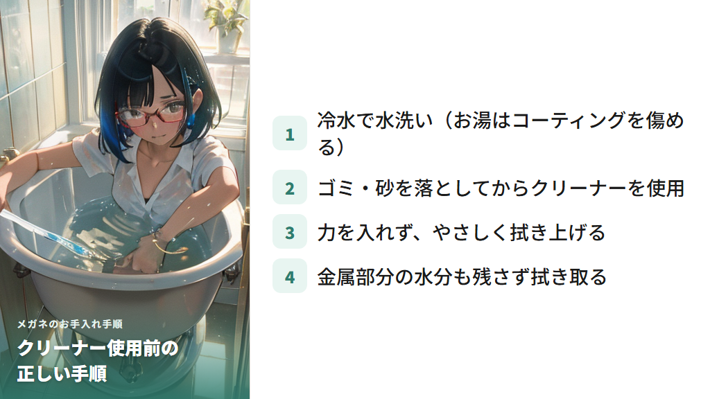 ダイソーのメガネクリーナーを使う前に知っておきたい正しい手順