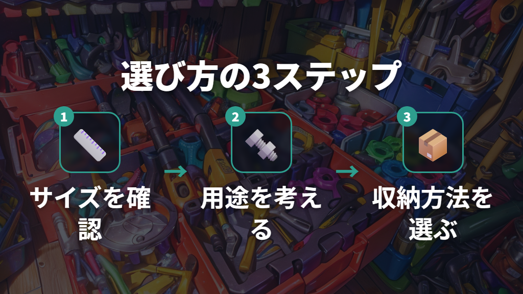 用途別サイズの選び方と収納のコツ