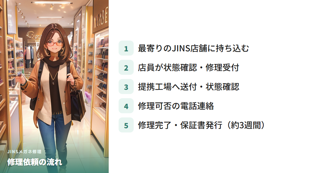 修理を店舗に依頼する流れと注意点