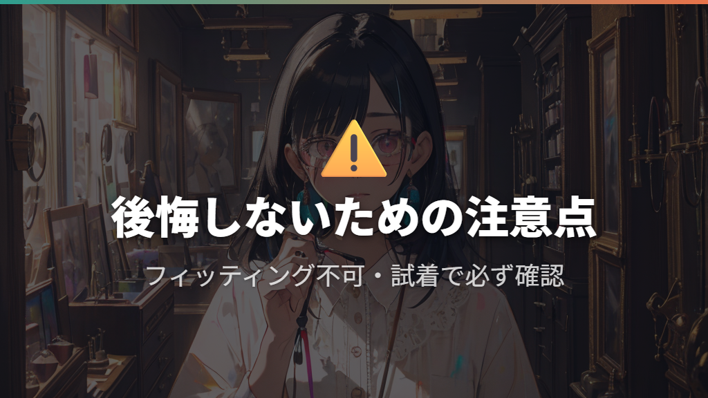 ドンキのメガネで後悔しないための注意点とデメリット