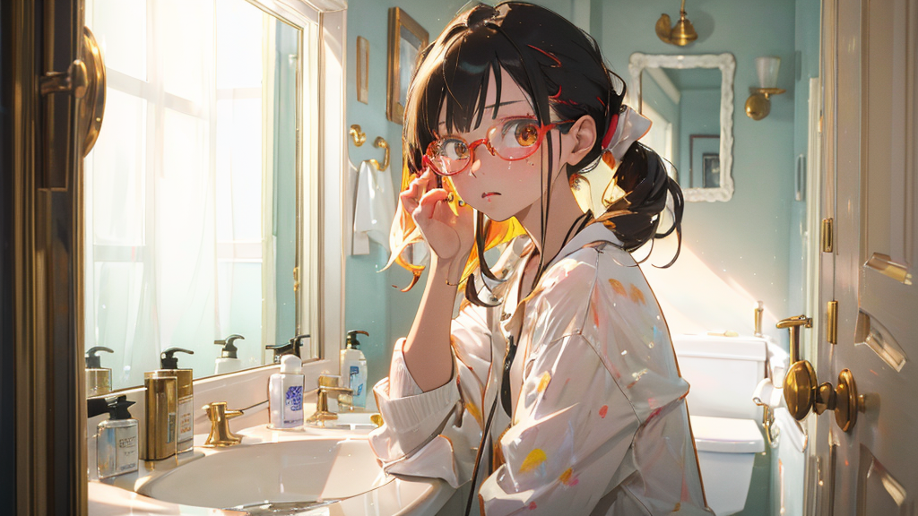 ドライヤーの当て方で横髪の収まりを改善する