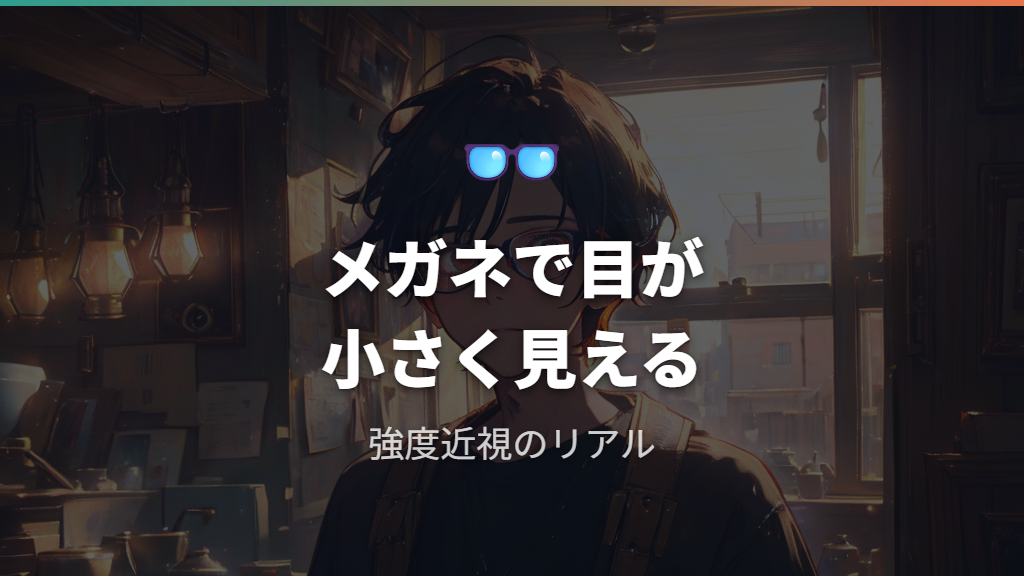 スンミンの視力がどのくらい悪かったか──目が小さく見えるほどの強度近視
