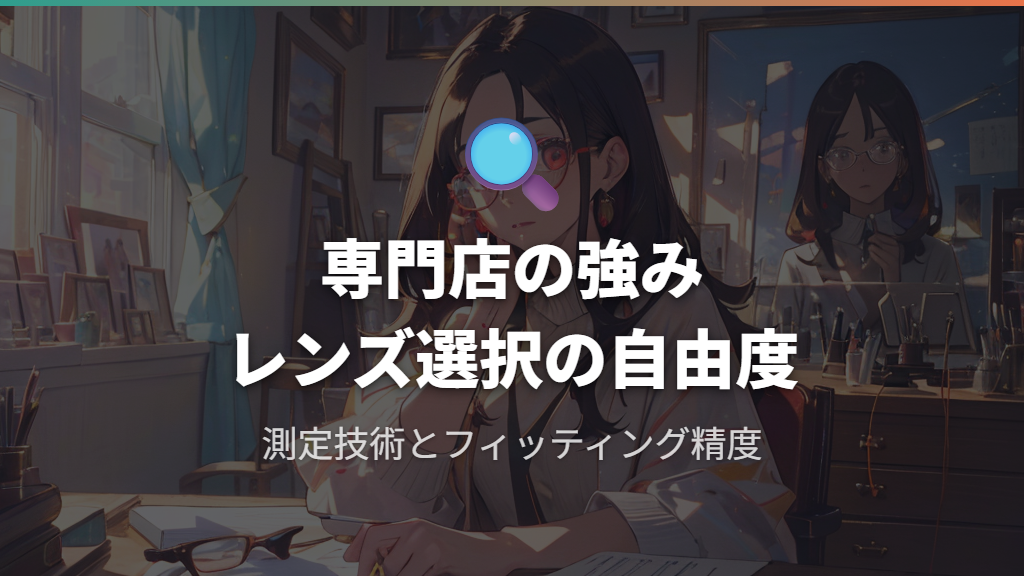大手チェーン店・専門店の遠近両用メガネ、見え心地を重視するならここ