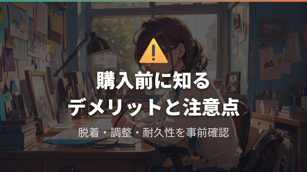 購入前に確認したいデメリットと注意点