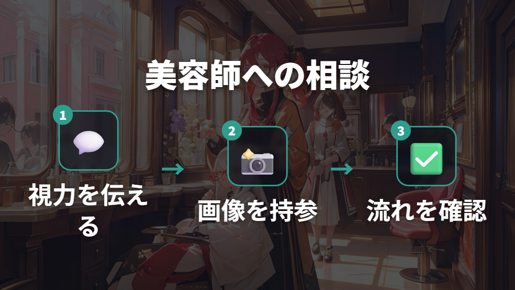 美容院でメガネをかけて行く前に美容師に伝えるべきこと