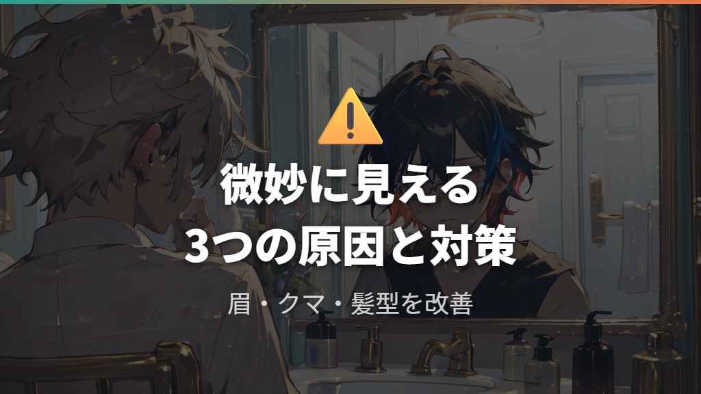メガネを外すと微妙に見える3つの原因と対策