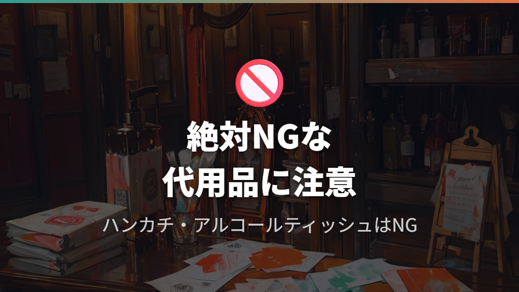 代用品として絶対NGなアイテムとリスクの理由