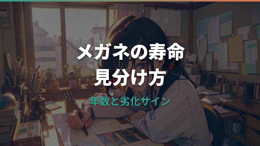 メガネの寿命は何年？買い替えサインと長持ちさせる手入れを解説