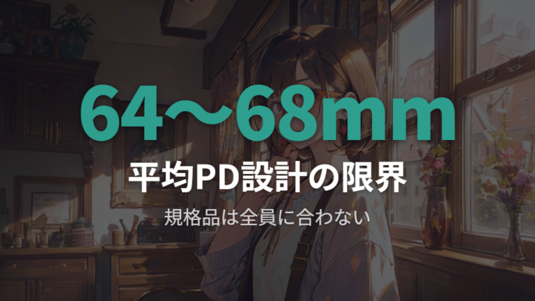 100均セリアのメガネで違和感が出る原因と固定PD設計の限界
