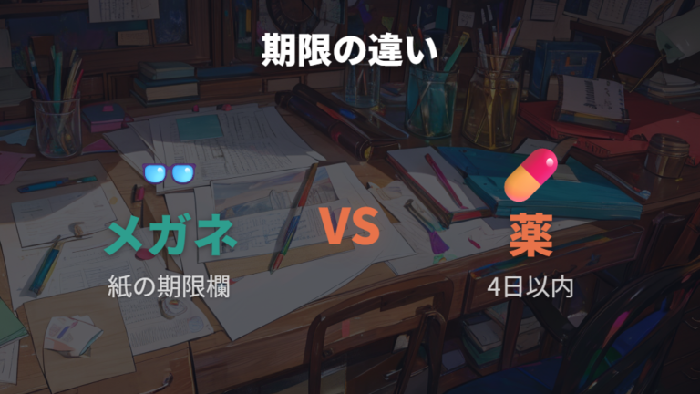 処方箋の期限と法律上の扱いは薬と同じではない