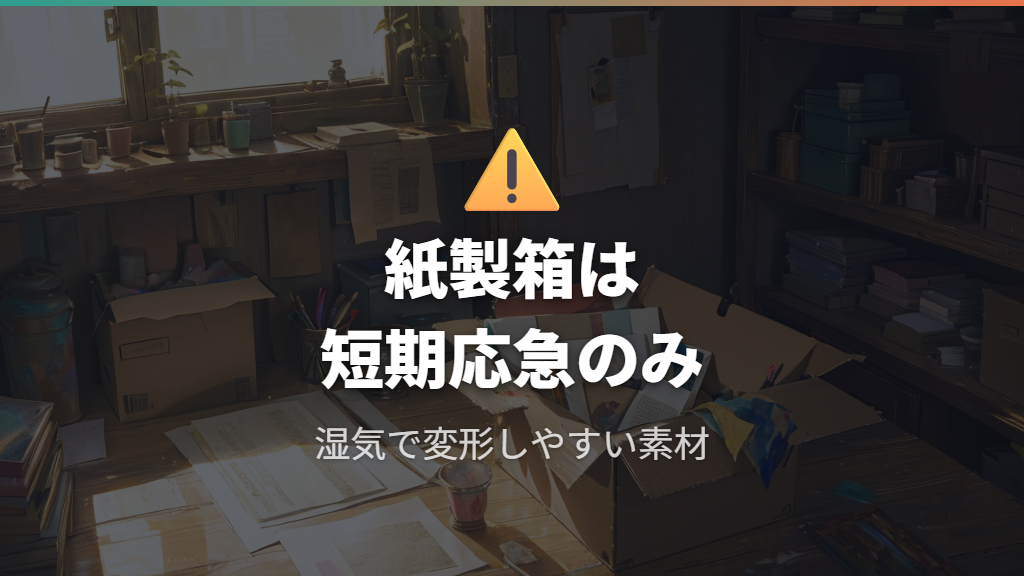 紙製箱の限界と短期利用にとどめる判断基準
