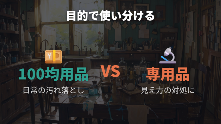 100均用品と専用品の違いは目的で考える