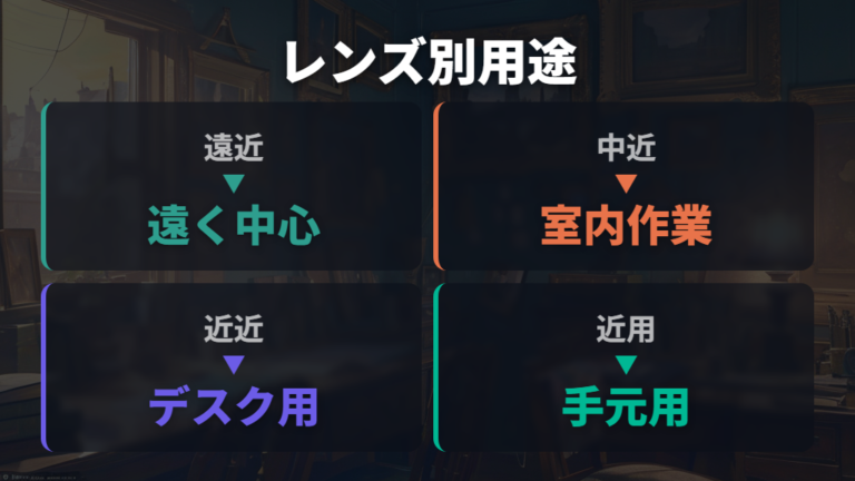 遠近・中近・近近レンズの違いを用途で比べる