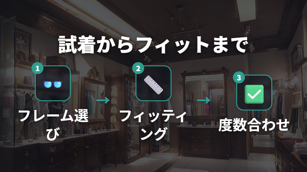 店頭での試着確認とフィッティング調整の流れ