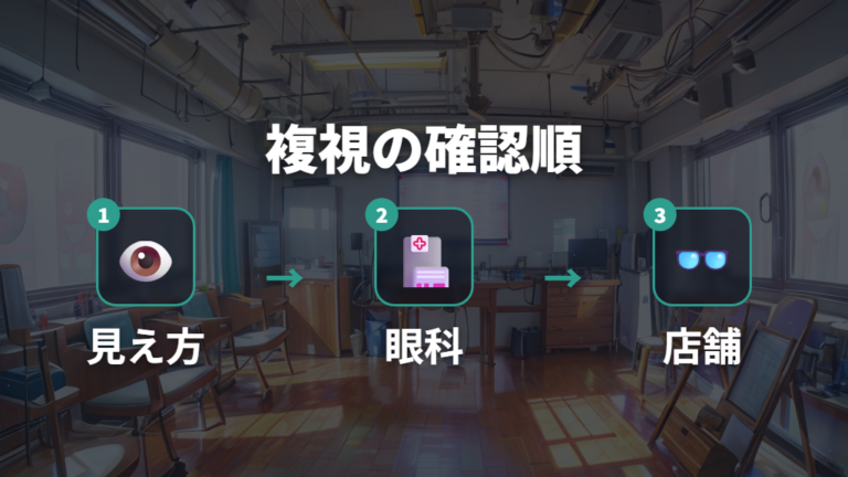 複視で必要な処方と検査は眼科で確認する