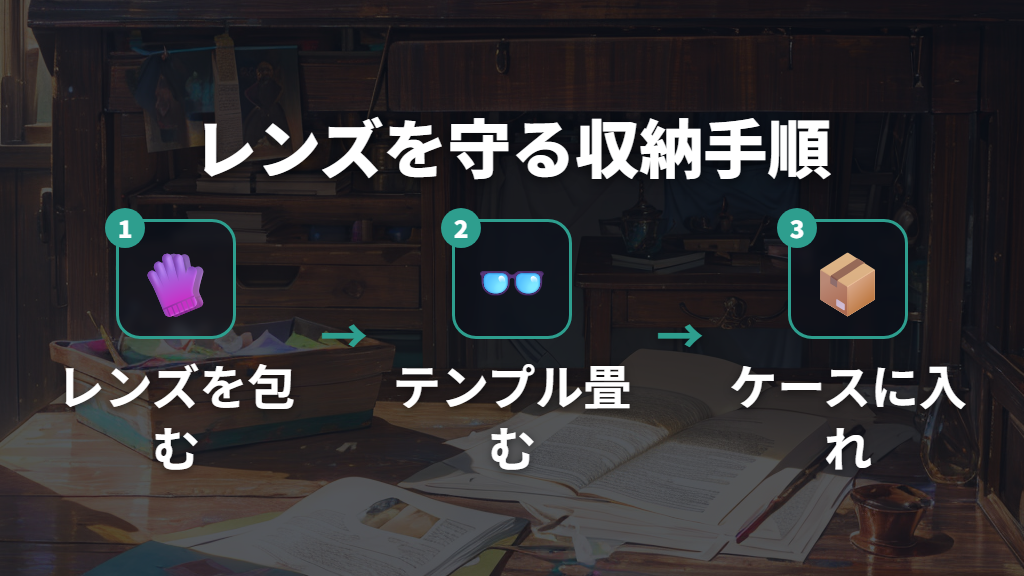 収納前にレンズを布で覆う必須手順