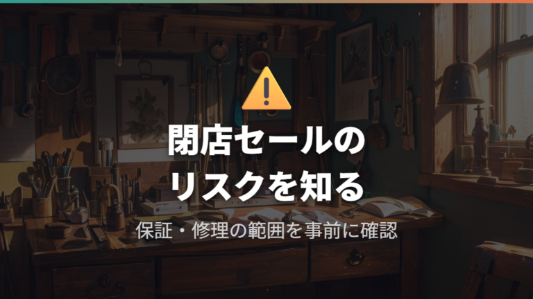 閉店セール後のアフターケアと自己調整の注意点