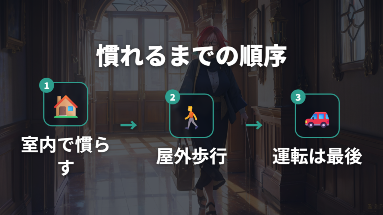 慣れ期間の目安と運転時の視線の使い方