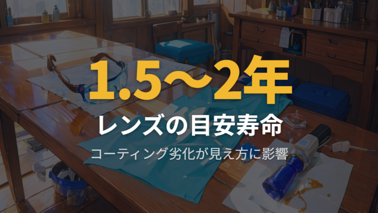 メガネレンズ傷気にしないメンテナンスと寿命の目安