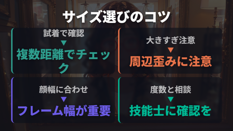 掛け心地を優先したサイズ選びのポイント