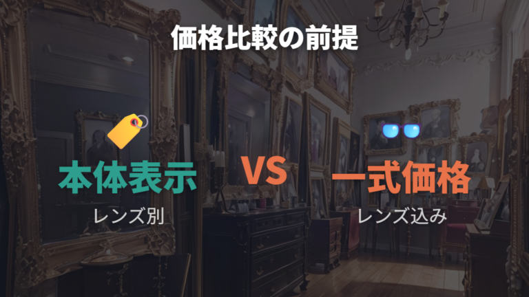他ブランドとの価格比較では格安店と同列に見ない