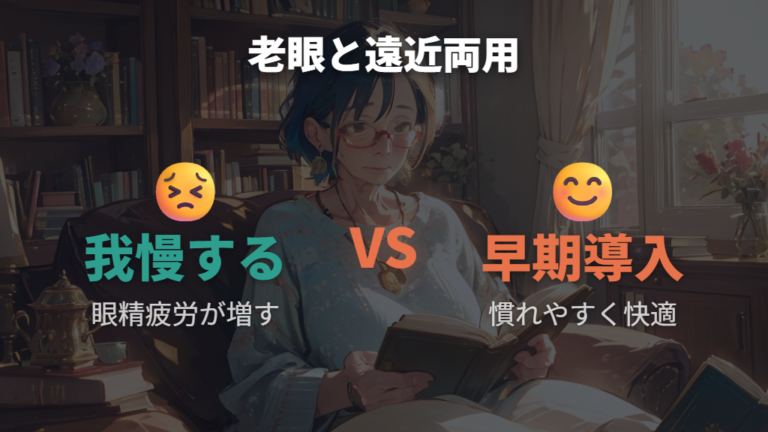 老眼の進行誤解とシーン別レンズの活用
