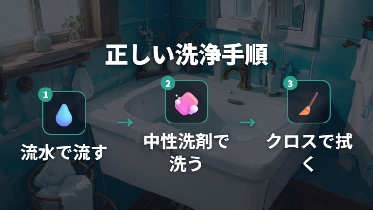 正しい洗浄方法と保管の100均アイテム
