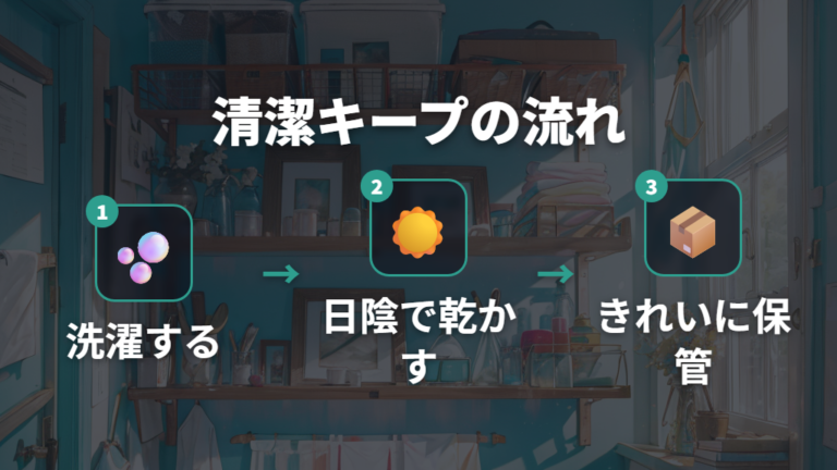 クロスを清潔に保つコツは洗濯と保管をセットにする
