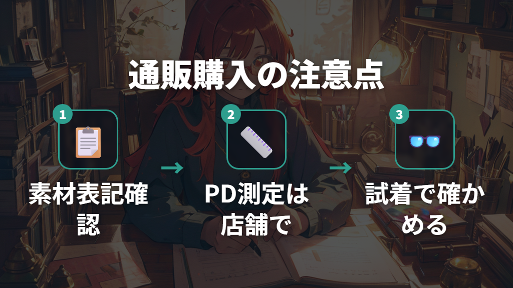 通販購入時の処方箋と試着の注意点