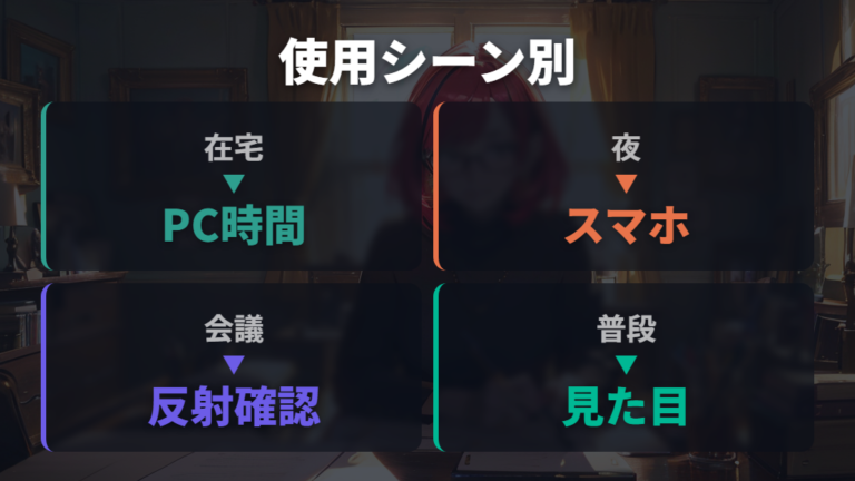 効果はどこまで期待できるか迷ったら使用シーンで決める