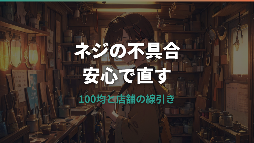 メガネのネジは100均で買える?サイズ確認と安全な直し方