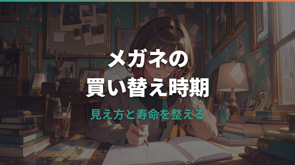 メガネの買い替え時期は何年？度数・レンズ・フレーム別の判断基準