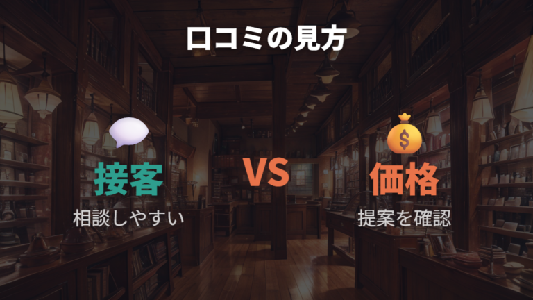 愛眼の口コミで見られる評価は接客と価格の両面に分かれる