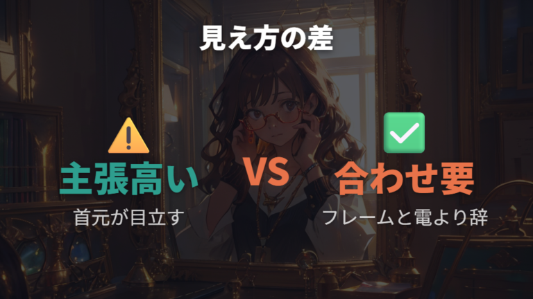 メガネチェーンがダサく見える理由は首元の主張とTPOにある