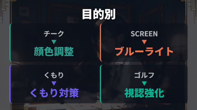 レンズオプションとの違いを目的別に見る