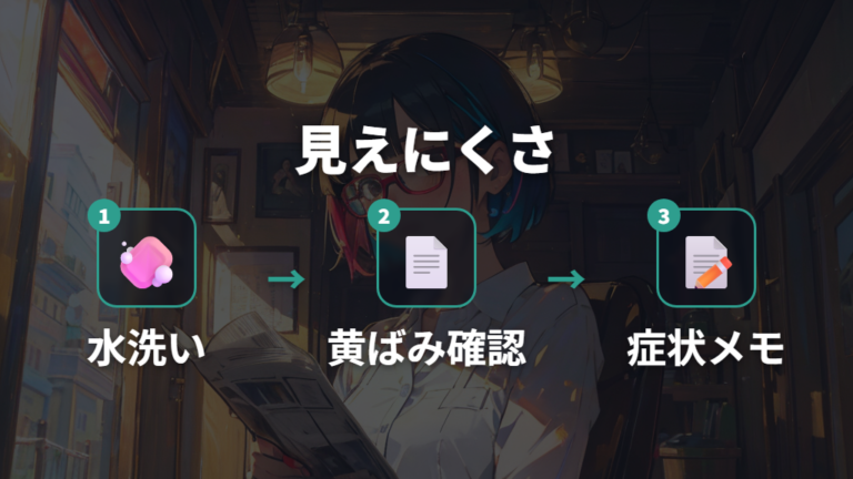 見えにくさを感じたときの判断基準を整理する