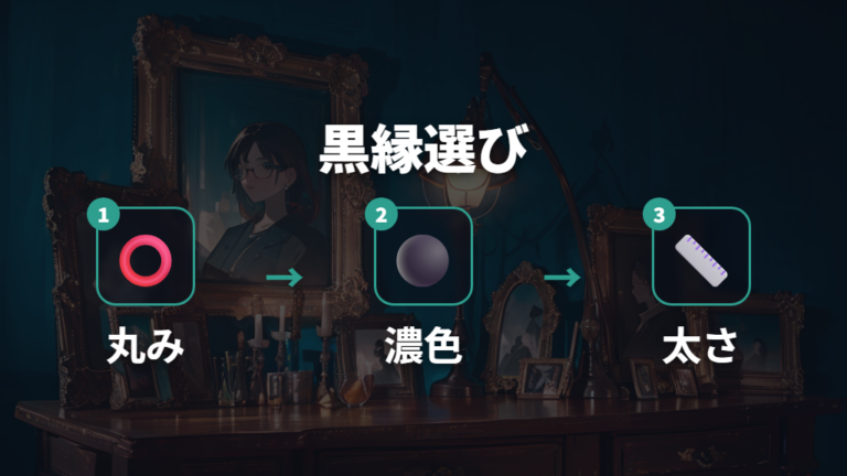 似た雰囲気は丸みを主役に濃色を添えて選ぶ