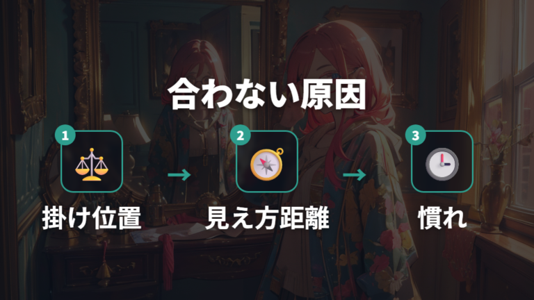 処方箋の度数が合わない原因は度数だけとは限らない