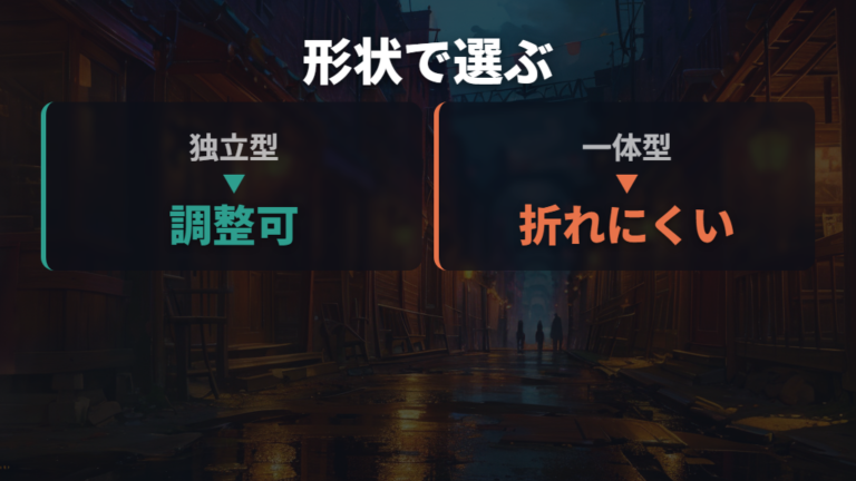 折れにくい鼻あての選び方は独立型と一体型の違いから見る