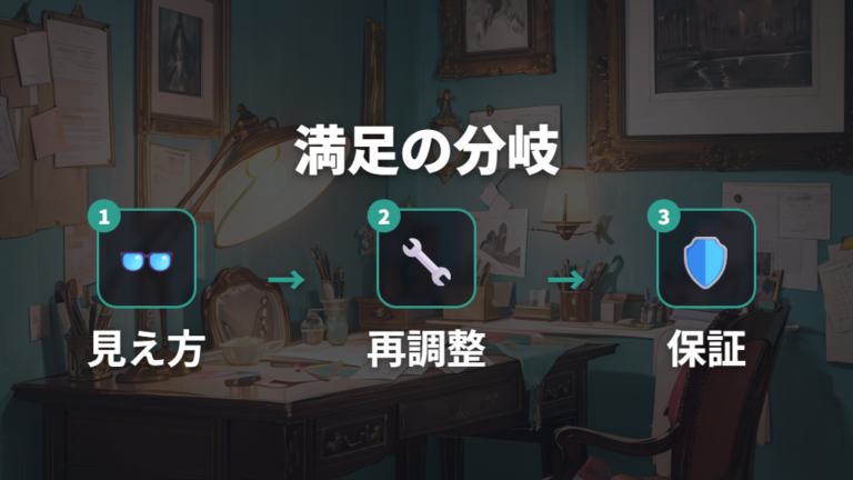 高いけれど満足できるかは保証と再調整で変わる