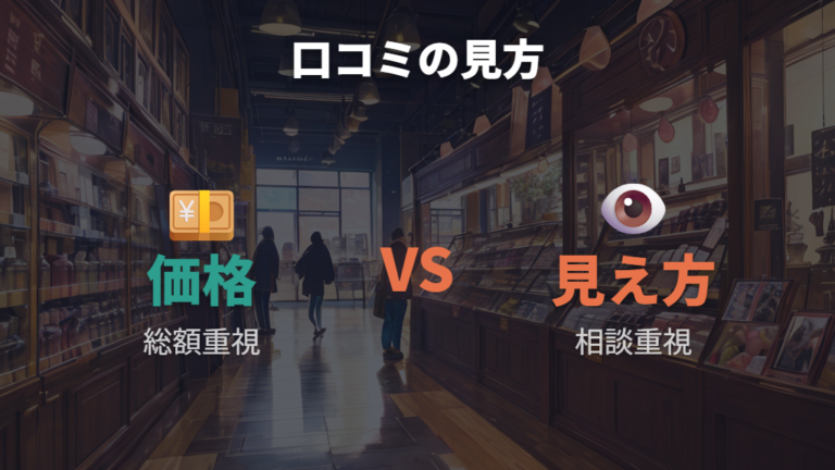 口コミで見る向いている人は価格重視か見え方重視かで分かれる