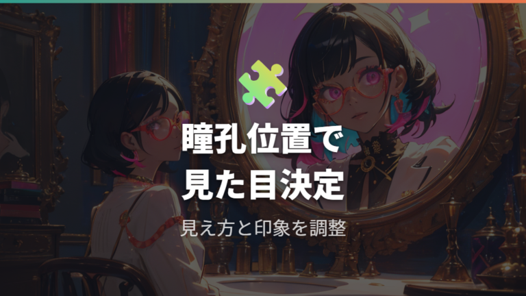 EPと瞳孔位置は見た目のバランスにも関係する