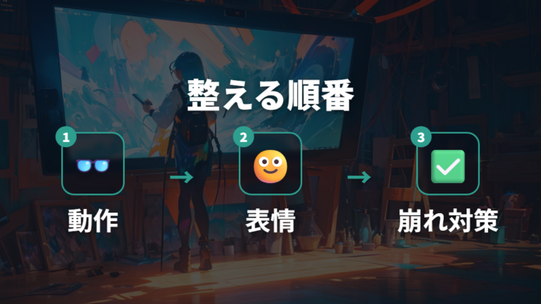 イラストで映えるメガネポーズをプロンプトで整える