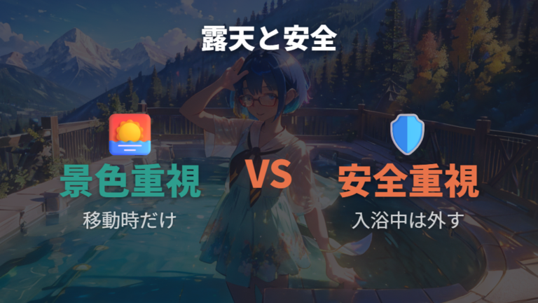 サウナや露天風呂でメガネを使ってもいい?