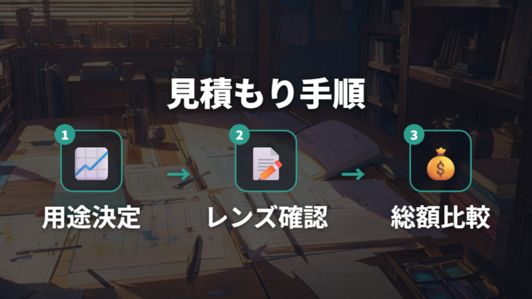 価格帯とレンズ料金の目安で後悔しない見積もり手順