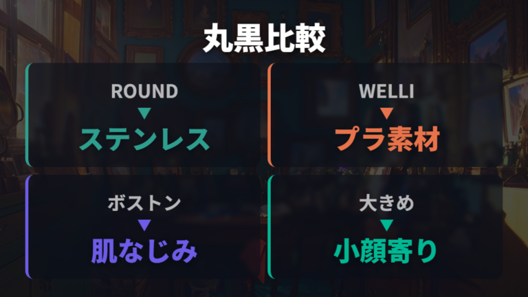 黒縁メガネの選び方は素材と形を比較する
