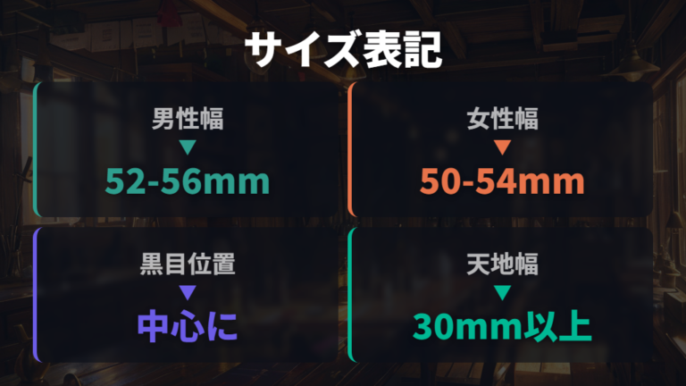 顔に合う片眼鏡の選び方をサイズ表記から考える
